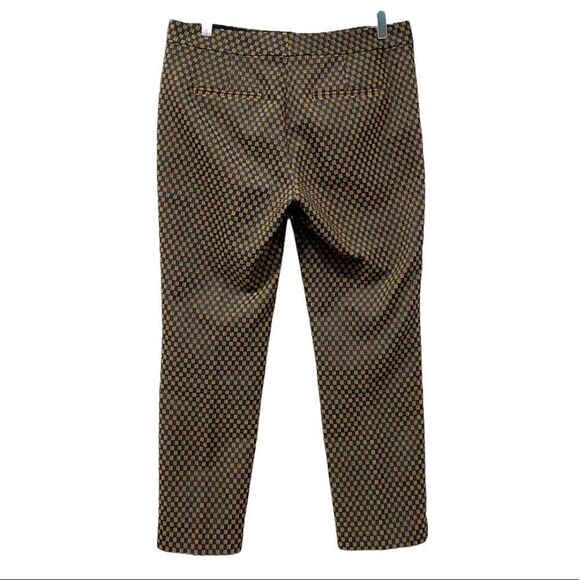 Ann Taylor Devin Fit Embroidered Cropped Ankle Trousers Sz 6 - Picture 3 of 7